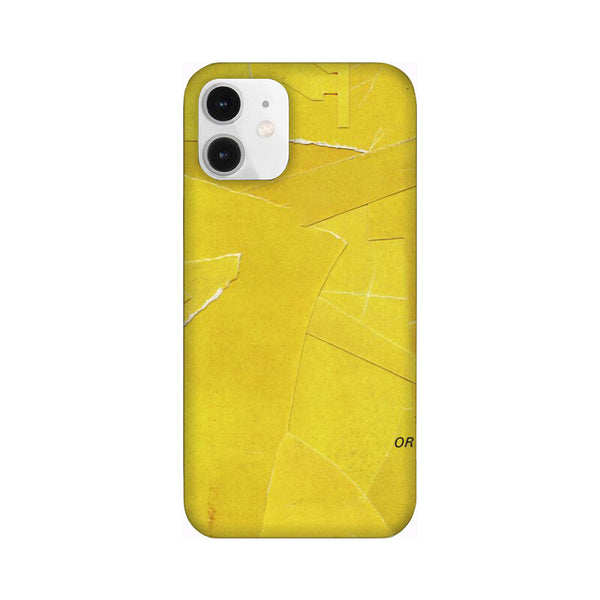 Yellow Paper Pattern Mobile Case Cover for iPhone 12/ iPhone 12 Mini/ iPhone 12 Pro/  iPhone 12 Pro Max