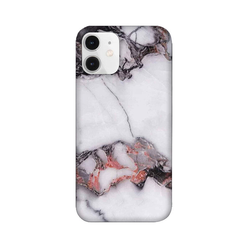White & Black Marble Pattern Mobile Case Cover for iPhone 12/ iPhone 12 Mini/ iPhone 12 Pro/ iPhone 12 Pro Max