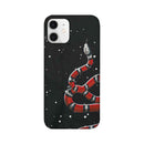 Snake in Galaxy IMobile Case Cover for iPhone 12/ iPhone 12 Mini/ iPhone 12 Pro/ iPhone 12 Pro Max