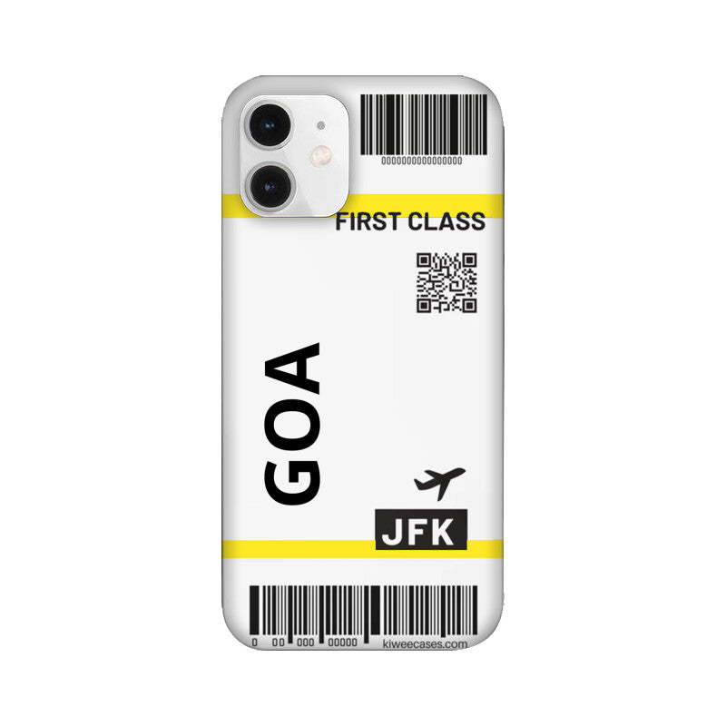 Goa ticket Printed Slim Cases and Cover for iPhone 12/ iPhone 12 Mini/ iPhone 12 Pro/ iPhone 12 Pro Max