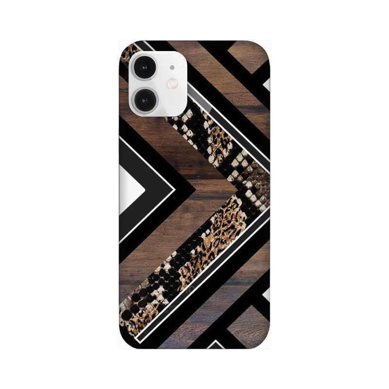 Carpet Pattern Black, White and Brown Pattern Mobile Case Cover for iPhone 12/ iPhone 12 Mini/ iPhone 12 Pro/ iPhone 12 Pro Max