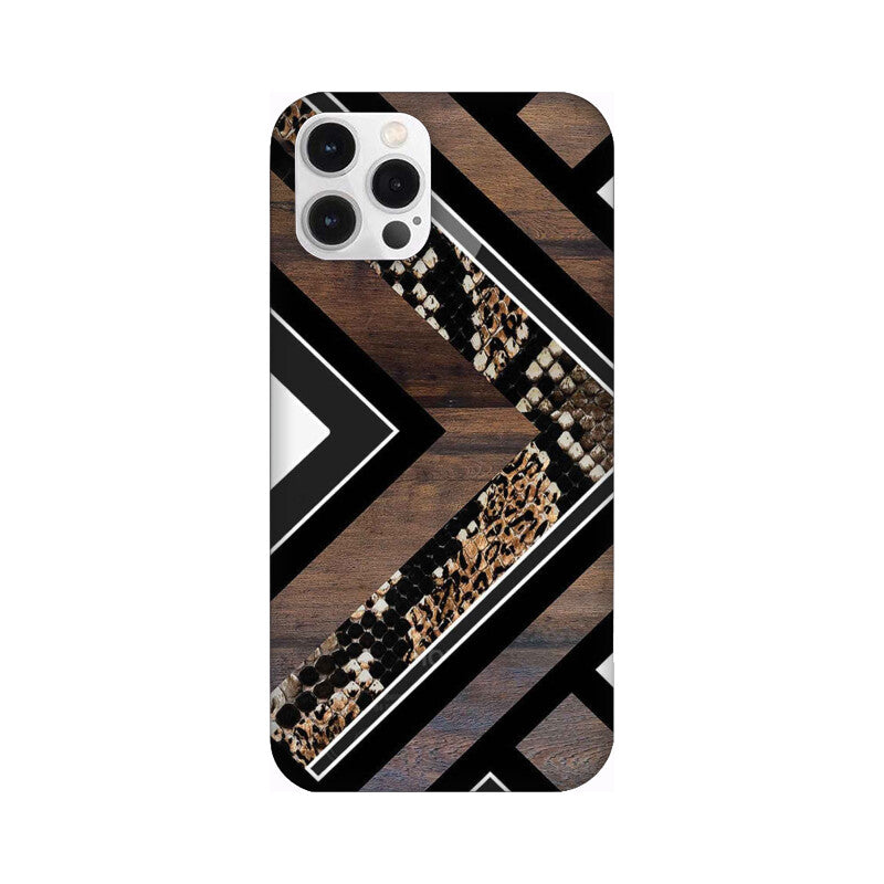 Carpet Pattern Black, White and Brown Pattern Mobile Case Cover for iPhone 12/ iPhone 12 Mini/ iPhone 12 Pro/ iPhone 12 Pro Max