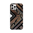 Carpet Pattern Black, White and Brown Pattern Mobile Case Cover for iPhone 12/ iPhone 12 Mini/ iPhone 12 Pro/ iPhone 12 Pro Max