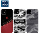 Combo Offer On Black And White, Camo And Superme Pattern Mobile Case For iPhone 11 Pro Max ( Pack Of 3 )