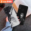 Combo Offer On Black And White Joker And Marble Pattern Mobile Case For Redmi Note 7 Pro ( Pack Of 2 )