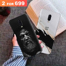 Combo Offer On Beard And Marble Pattern Mobile Case For Oneplus 6T ( Pack Of 2 )