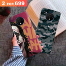 Combo Offer On Joker And Green Camo Pattern Mobile Case For Oneplus 7T ( Pack Of 2 )