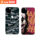 Combo Offer On Ha Ha Ha - Joker And Green Camo Pattern Mobile Case For iPhone 11 Pro Max ( Pack Of 2 )