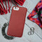 Red Leather Case for Iphone 8