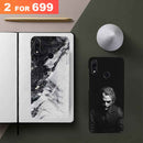 Combo Offer On Black And White Joker And Marble Pattern Mobile Case For Redmi Note 7 Pro ( Pack Of 2 )