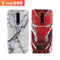 Combo Offer On Iron Man And Marble Pattern Mobile Case For Oneplus 7T Pro ( Pack Of 2 )