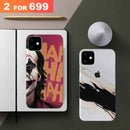 Combo Offer On Joker And Designed Marble Pattern Mobile Case For iPhone 11 ( Pack Of 2 )