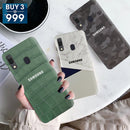 Combo Offer On Marble Blue, Camo And Green Boxes Pattern Mobile Case For Galaxy A30 ( Pack Of 3 )