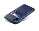 Navy Blue Leather Mobile Cover for Iphone X