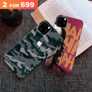 Combo Offer On Ha Ha Ha - Joker And Green Camo Pattern Mobile Case For iPhone 11 Pro Max ( Pack Of 2 )