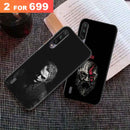 Combo Offer On Black And White Joker And Old Beard Man Pattern Mobile Case For Redmi A3 ( Pack Of 2 )