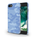 Blue and White Camouflage Printed Slim Cases and Cover for iPhone 7