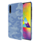 Blue and White Camouflage Printed Slim Cases and Cover for Galaxy A30S