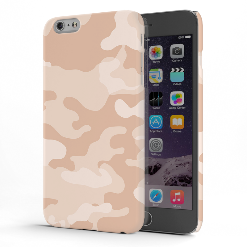 Cream and White Camouflage Printed Slim Cases and Cover for iPhone 6 Plus