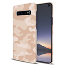 Cream and White Camouflage Printed Slim Cases and Cover for Galaxy S10