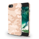 Cream and White Camouflage Printed Slim Cases and Cover for iPhone 7