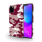 Maroon and White Camouflage Printed Slim Cases and Cover for iPhone 11 Pro Max