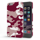 Maroon and White Camouflage Printed Slim Cases and Cover for iPhone 6 Plus