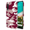 Maroon and White Camouflage Printed Slim Cases and Cover for Redmi A3