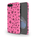 Pink Hearts Printed Slim Cases and Cover for iPhone 7 Plus