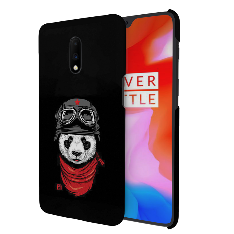 Rider Panda Printed Slim Cases and Cover for OnePlus 7