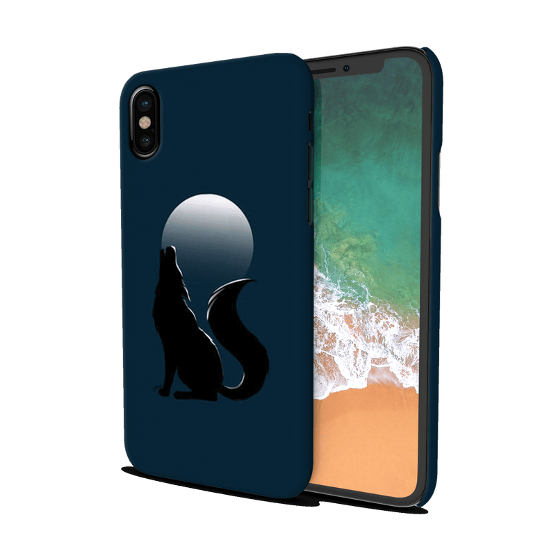 Wolf howling Printed Slim Cases and Cover for iPhone X