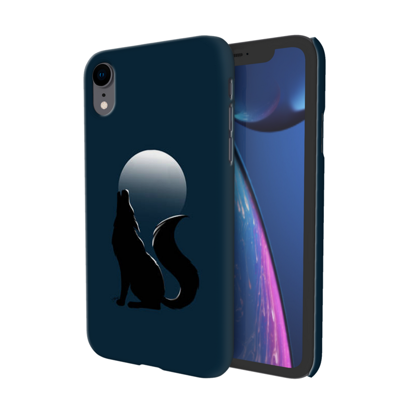 Wolf howling Printed Slim Cases and Cover for iPhone XR