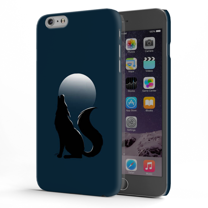 Wolf howling Printed Slim Cases and Cover for iPhone 6 Plus