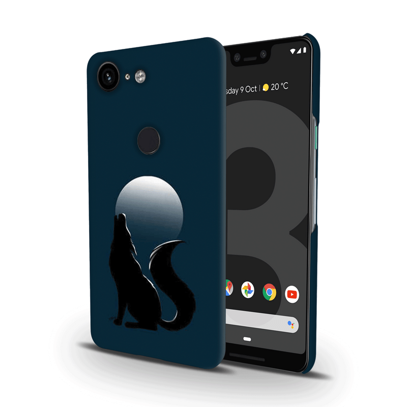 Wolf howling Printed Slim Cases and Cover for Pixel 3 XL