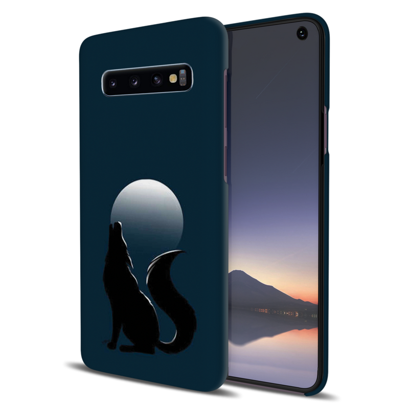 Wolf howling Printed Slim Cases and Cover for Galaxy S10 Plus