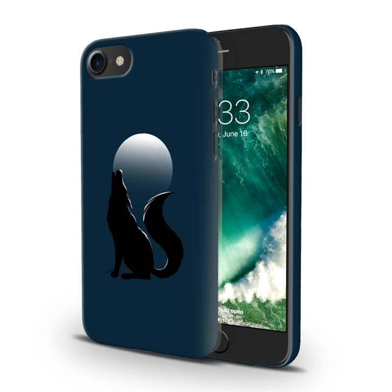 Wolf howling Printed Slim Cases and Cover for iPhone 7