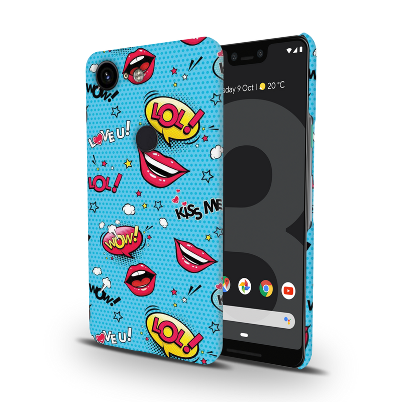 Kiss me Printed Slim Cases and Cover for Pixel 3 XL