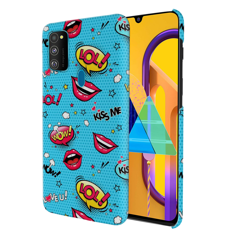 Kiss me Printed Slim Cases and Cover for Galaxy M30S