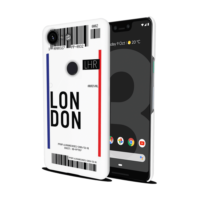 London Ticket Printed Slim Cases and Cover for Pixel 3 XL