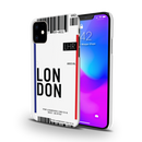 London Ticket Printed Slim Cases and Cover for iPhone 11