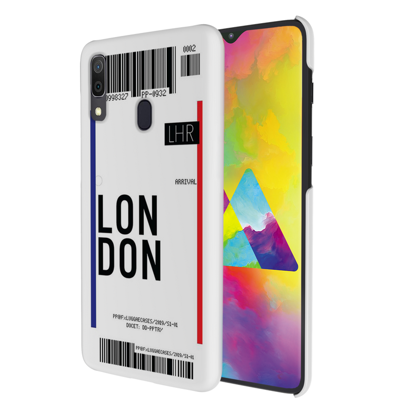 London Ticket Printed Slim Cases and Cover for Galaxy A20