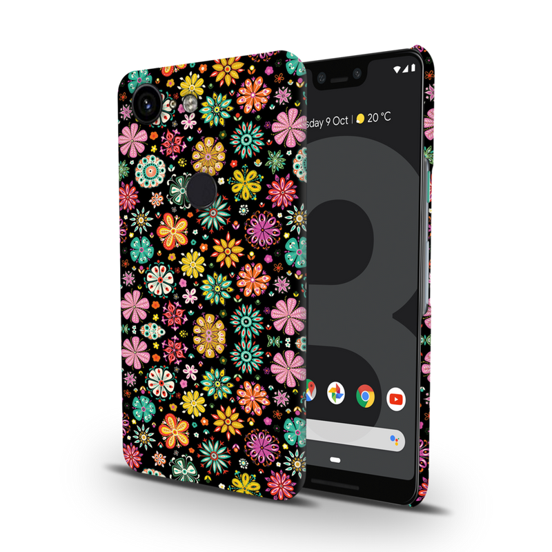 Night Florals Printed Slim Cases and Cover for Pixel 3 XL