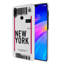 New York ticket Printed Slim Cases and Cover for Redmi Note 7 Pro