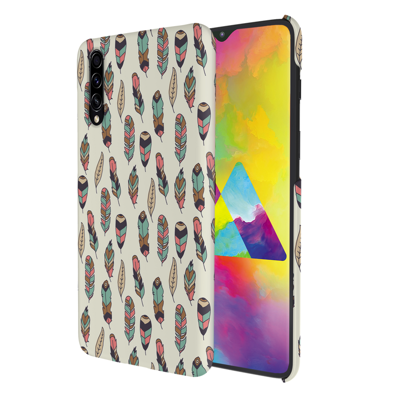 Feather pattern Printed Slim Cases and Cover for Galaxy A70