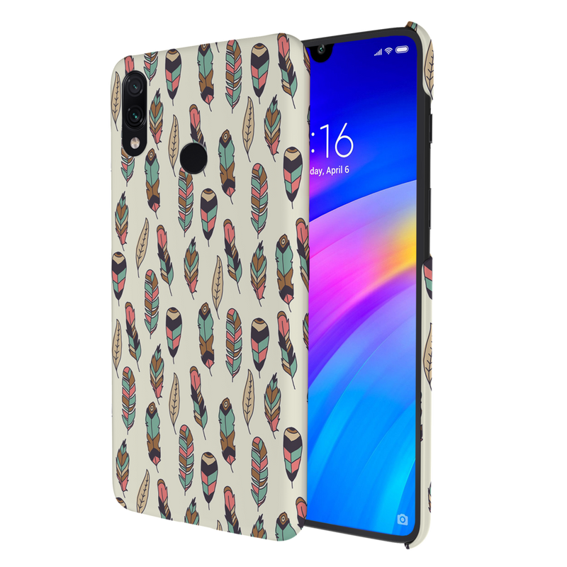 Feather pattern Printed Slim Cases and Cover for Redmi Note 7 Pro