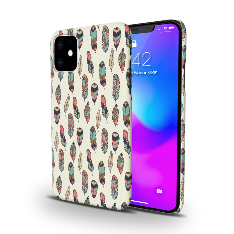 Feather pattern Printed Slim Cases and Cover for iPhone 11