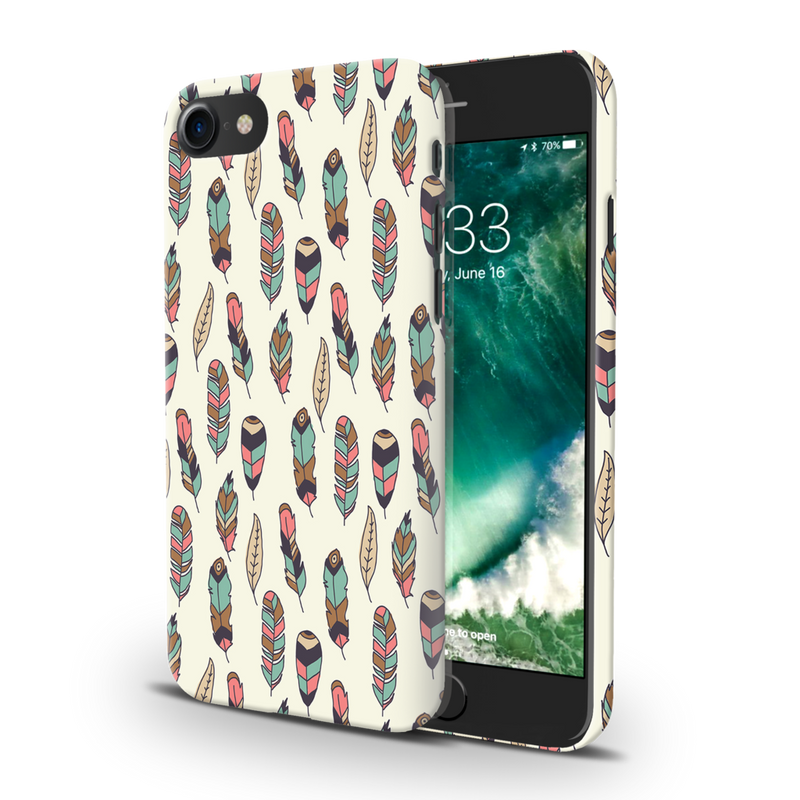 Feather pattern Printed Slim Cases and Cover for iPhone 7