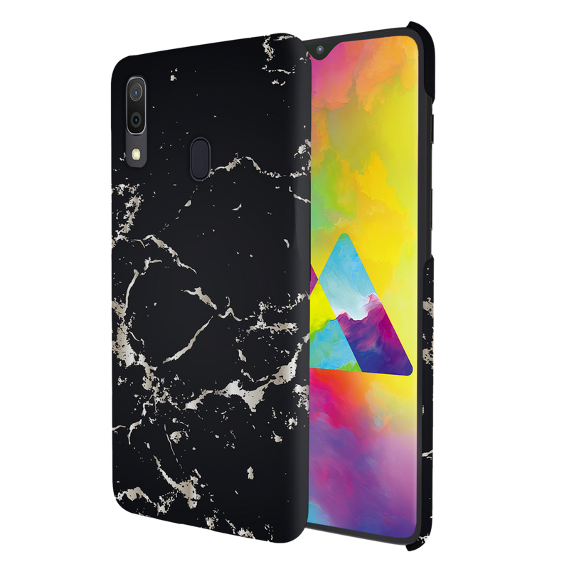 Dark Marble Printed Slim Cases and Cover for Galaxy A20