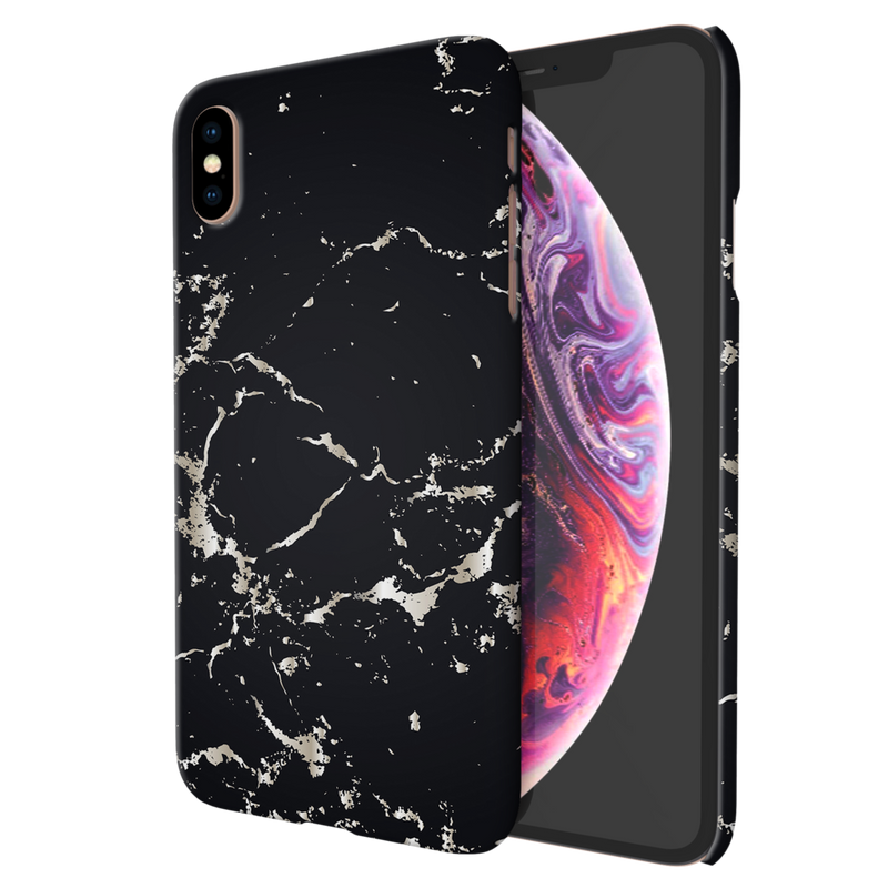 Dark Marble Printed Slim Cases and Cover for iPhone XS Max