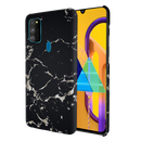 Dark Marble Printed Slim Cases and Cover for Galaxy M30S